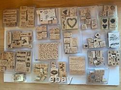 Stampin Up Stamp Sets Hugh Lot 150+ Rubber Stamps 23 Sets NEW and USED