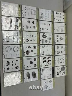 Stampin Up! Stamp Sets Lot 33 Cling Rubber Emboss Clear Mount Various