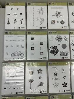 Stampin Up! Stamp Sets Lot 33 Cling Rubber Emboss Clear Mount Various