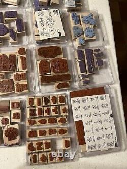 Stampin Up Stamp Sets Lot Of 17 Sets. 150 Stamps. Some New