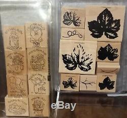 Stampin' Up Stamp Sets Lot Of 19 Sought After Sets Doodle This, Alphabet Stew