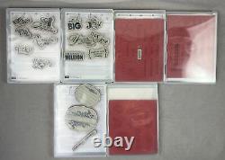 Stampin' Up Stamp Sets Lot Of 26 with Cases New & Used Some Retired PLEASE READ