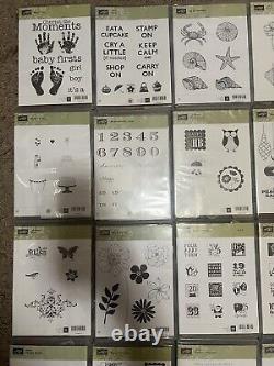 Stampin Up Stamp Sets, Lot Of 29, All Sets Are Complete