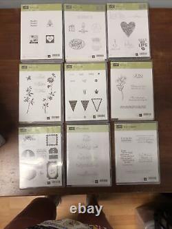 Stampin' Up Stamp Sets (Lot of 34) + Stamp-A-Ma-Jig