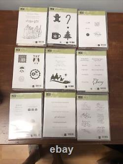 Stampin' Up Stamp Sets (Lot of 34) + Stamp-A-Ma-Jig