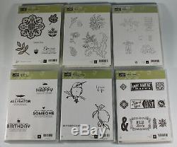 Stampin Up Stamp Sets Lot of 47 Holiday Verses Nature Hostess More New Condition