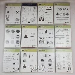 Stampin Up! Stamp Sets Lot of 65, Cling, Photopolymer, Clear-Mount, UNUSED