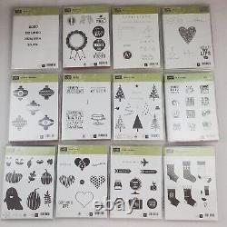 Stampin Up! Stamp Sets Lot of 65, Cling, Photopolymer, Clear-Mount, UNUSED