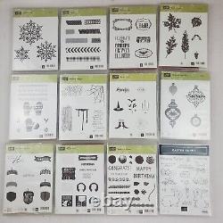 Stampin Up! Stamp Sets Lot of 65, Cling, Photopolymer, Clear-Mount, UNUSED