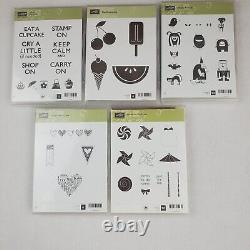 Stampin Up! Stamp Sets Lot of 65, Cling, Photopolymer, Clear-Mount, UNUSED