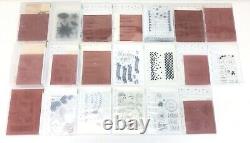 Stampin Up Stamp Sets New Rubber Clear Photopolymer Lot Of 20