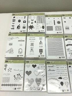Stampin Up Stamp Sets New Rubber Clear Photopolymer Lot Of 20