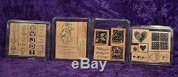 Stampin' Up! Stamps! 30 Sets! Wood LOT Retired Hard to Find EXCELLENT