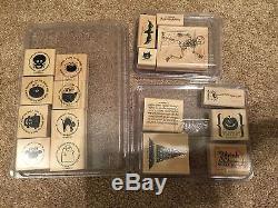 Stampin' Up! Stamps! 32 Sets! Wood LOT Retired Hard to Find EXCELLENT