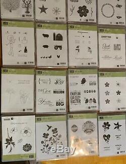 Stampin' Up! Stamps Huge Lot Unused! Assorted Lot Of 60 Sets Totaling 448 Stamps