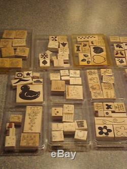 Stampin Up Stamps, Huge lot of 27 Sets Some used slightly, Most never used