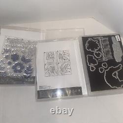 Stampin Up! Stamps Large Lot Cling & Photopolymer Stamps 16 sets emboss