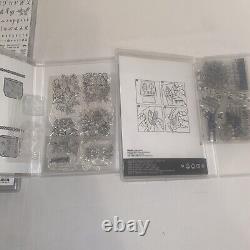 Stampin Up! Stamps Large Lot Cling & Photopolymer Stamps 16 sets emboss