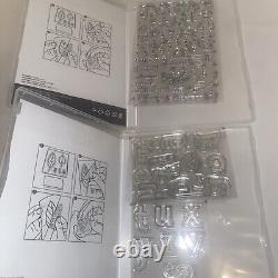 Stampin Up! Stamps Large Lot Cling & Photopolymer Stamps 16 sets emboss