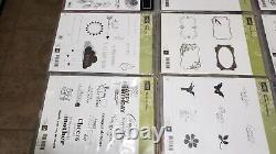 Stampin Up! Stamps Large Lot Cling Stamps & Photopolymer Stamps 39 sets embossed