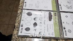 Stampin Up! Stamps Large Lot Cling Stamps & Photopolymer Stamps 39 sets embossed