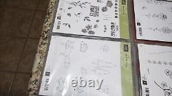 Stampin Up! Stamps Large Lot Cling Stamps & Photopolymer Stamps 39 sets embossed