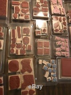 Stampin' Up Stamps Lot Huge 200+ Stamps 90-00s Art Scrap RARE Collectible Sets