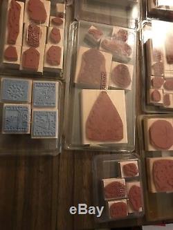 Stampin' Up Stamps Lot Huge 200+ Stamps 90-00s Art Scrap RARE Collectible Sets
