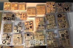 Stampin Up Stamps Lot Set of 21 Sets Plus 5 Rollers