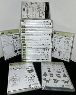 Stampin Up Stamps Set Lot Of 22 Brand NEW