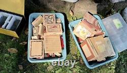 Stampin Up Stamps Sets (lot of about 80 sets, plus over 40 individual stamps)