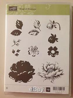 Stampin Up! Stippled Blossoms 10 Piece Clear-mount Stamp Set
