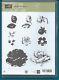Stampin Up! Stippled Blossoms Set of 10 Stamps Clear Mount FREE SHIPPING Retired