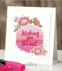 Stampin Up TAGS IN BLOOM, LAYERED w KINDNESS Stamp sets & LABEL ME LOVELY Punch