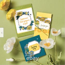 Stampin Up TAGS IN BLOOM, LAYERED with KINDNESS Stamp sets & PUNCH Bundle