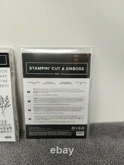 Stampin' Up! Tasteful Touches Cling Stamp Set & Tasteful Labels Dies cut emboss
