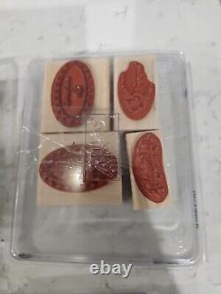 Stampin' Up! Thoughts Of Father, Words By Wanda, Oval Stamps Rubber Rare Retired