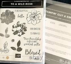 Stampin Up To A Wild Rose Stamp Set And Wild Rose Dies NWT Rose Layered Friends