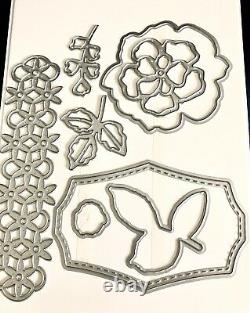 Stampin Up To A Wild Rose Stamp Set And Wild Rose Dies NWT Rose Layered Friends