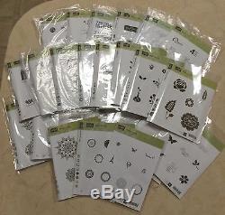 Stampin Up Unmounted Rubber Stamp Collection 66 Sets Used
