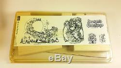 Stampin Up Up on the Housetop Christmas retired stamp set unmounted