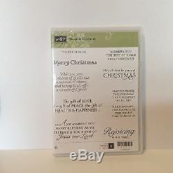 Stampin Up VERSATILE CHRISTMAS Clear-Mount/Rubber Stamp Set