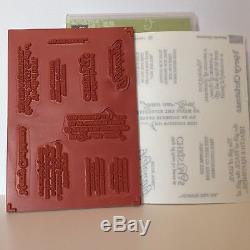 Stampin Up VERSATILE CHRISTMAS Clear-Mount/Rubber Stamp Set