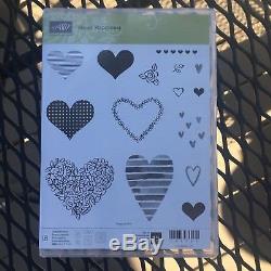 Stampin' Up! Valentine Heart Bundle 3 Stamp Sets With Coordinating Framelit Dies