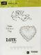 Stampin Up Valentine Love (5) Clear Mounted Stamp Set