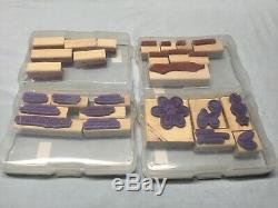 Stampin' Up! Variety Of Rubber Stamp Sets & Storage Cases. (Over 70 Stamps)
