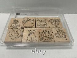 Stampin' Up! Various Brands & Sizes Wood Mounted Rubber Stamp Sets Lot Of 145 +