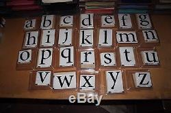 Stampin' Up! Very Large Monogram Lower Case Alphabet Complete Set of Letters