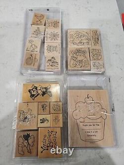 Stampin' Up! Vintage Valentines, fun And Fast Notes, Stamps Rubber Rare Retired