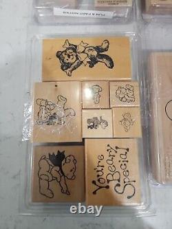 Stampin' Up! Vintage Valentines, fun And Fast Notes, Stamps Rubber Rare Retired